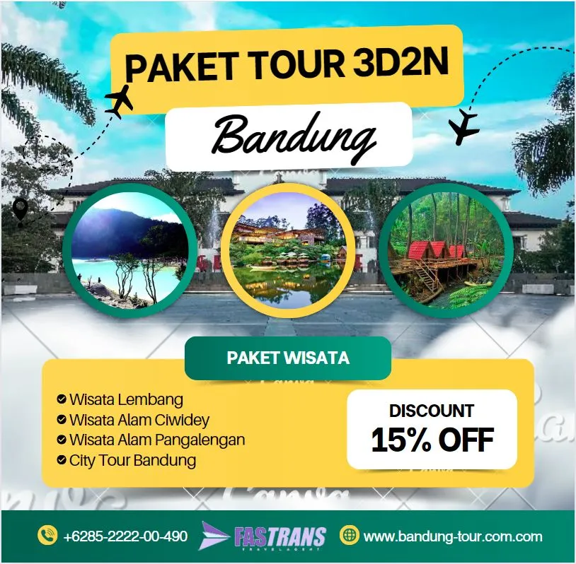 Paket Wisata Tour Bandung dari Jakarta 3 Hari 2 Malam